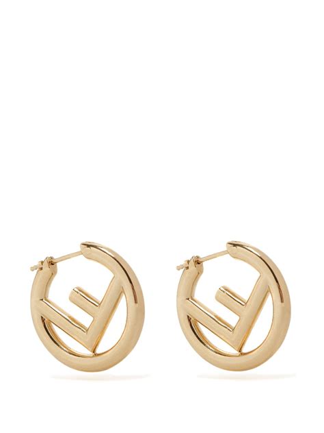 fendi hoop earring|Fendi small hoop earrings.